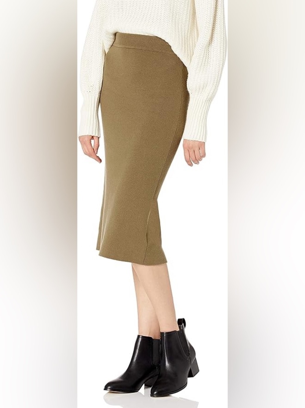 The Drop Women's Iris Pull-On Midi Sweater Pencil Skirt, NWT